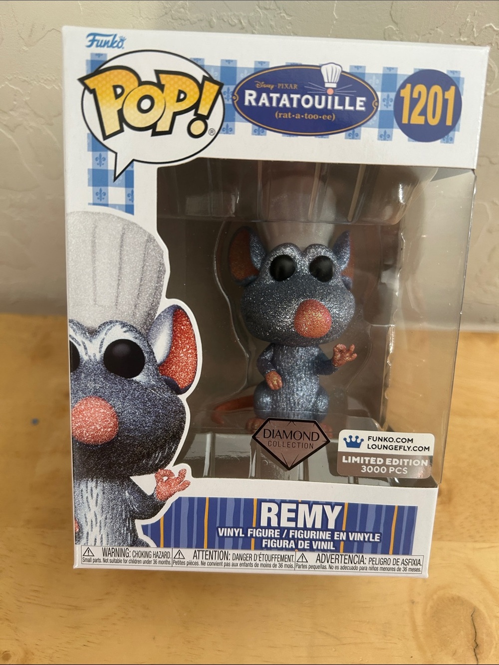 Funko Pop Ratatouille REMY Limited Edition Diamond Glitter #1201 Disney Pixar